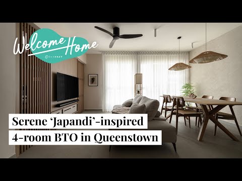 Qanvast home tour: Inside a Soothing, Japandi-inspired 4-room BTO