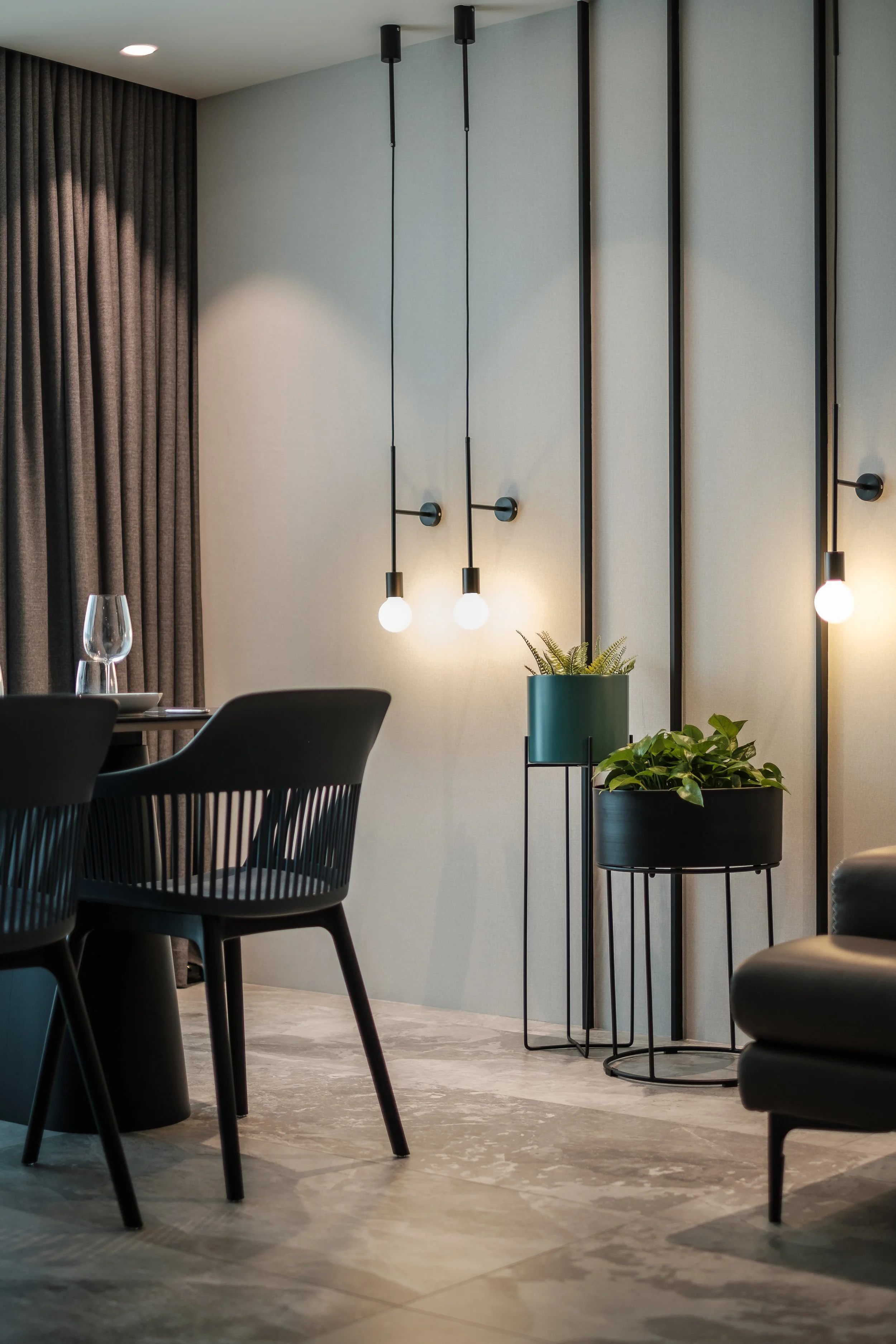 Dining area pictured in HOFT’s A Home To Chill And Host press feature